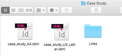 Open the InDesign Templates