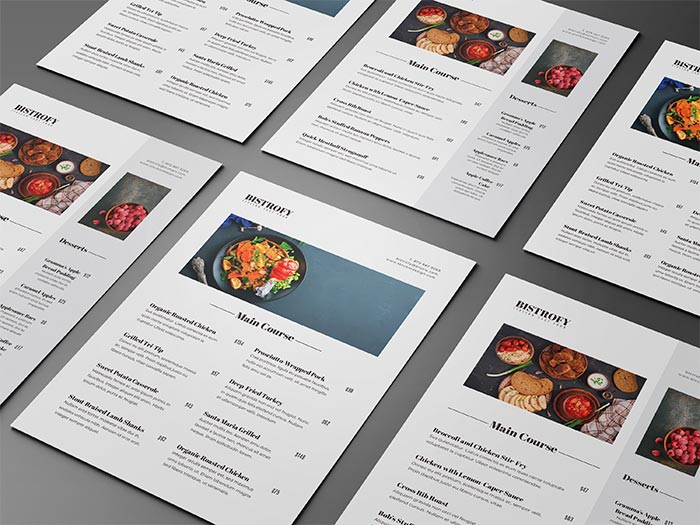 Food Menu Design for Adobe InDesign