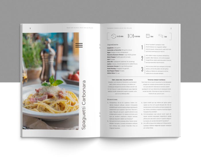 Cookbook Template for Adobe InDesign