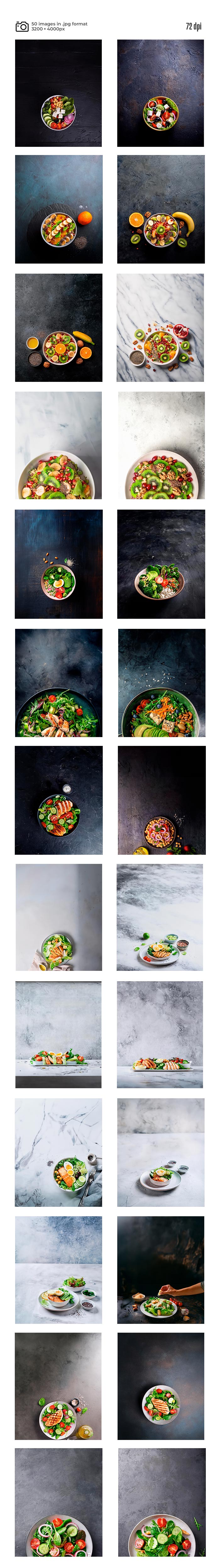 Healthy Food Photos for Cookbook Cover Designs