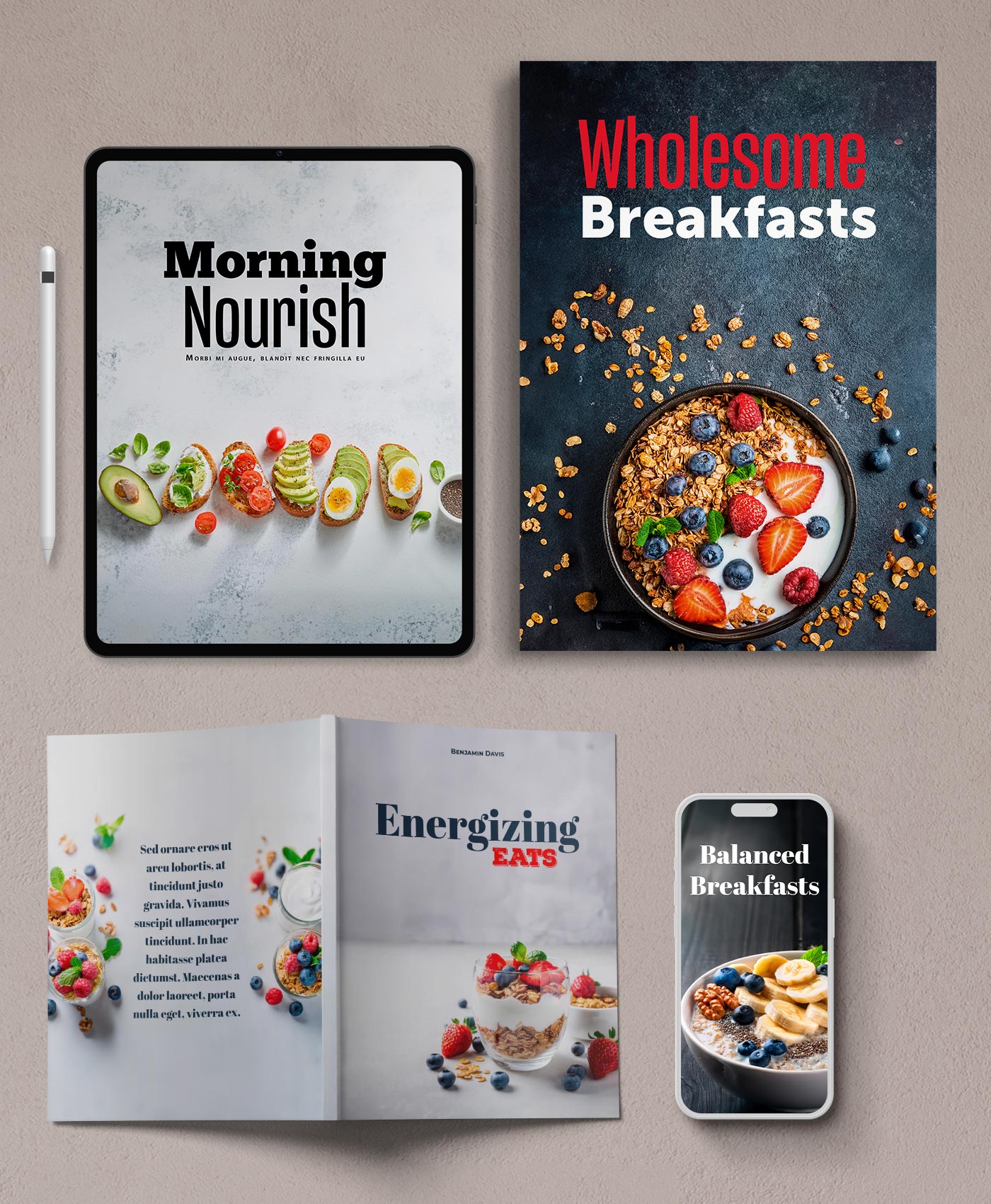 Inspiring Healthy Breakfast Photos: 50 Images for Cookbook Design