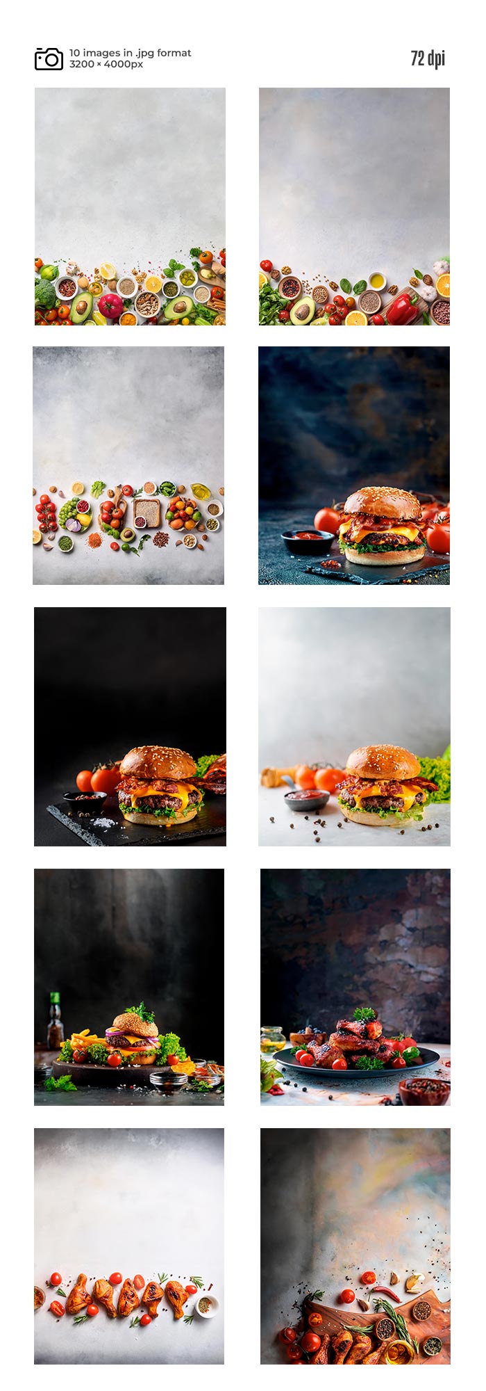 Food Pictures for Digital Publications