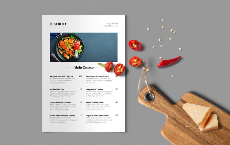 Free Restaurant Menu Template