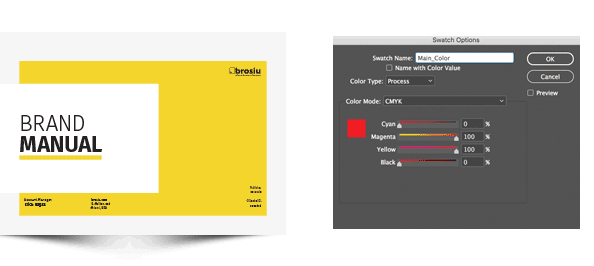 How to change the Main Color in Adobe InDesign