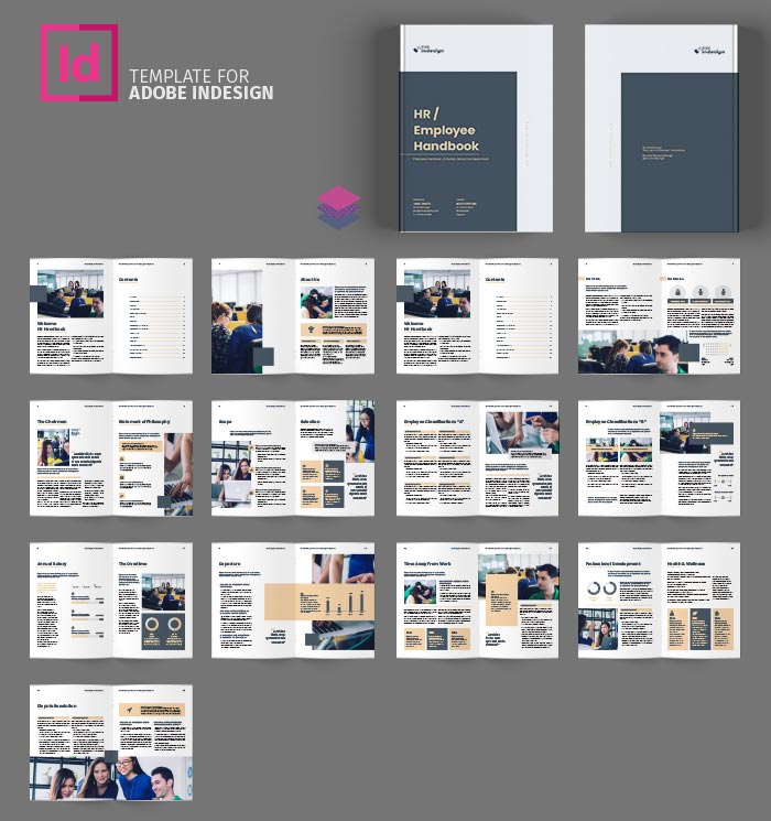 Plantilla Profesional de Manual del Empleado en InDesign