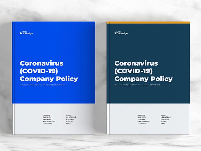 Coronavirus (COVID-19) Company Policy Template for InDesign