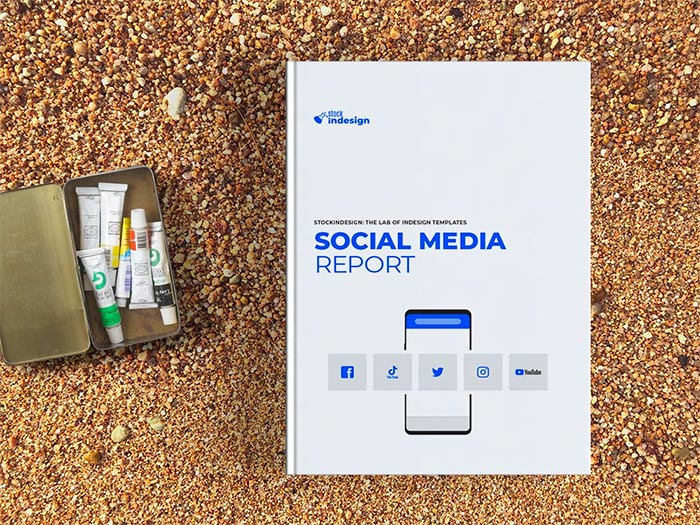 Plantilla de estilo Whitepaper para Reporte de Redes Sociales