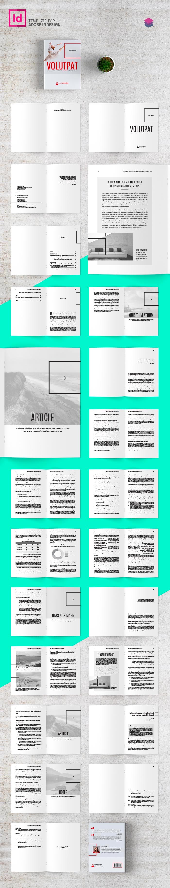 Plantilla de libro para Adobe InDesign