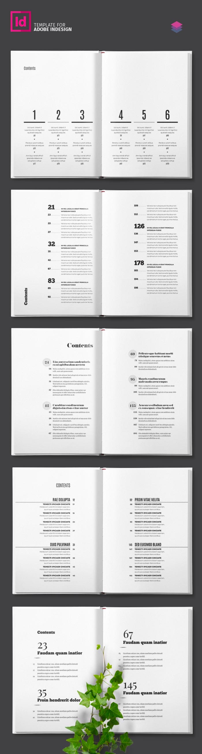 adobe indesign book templates