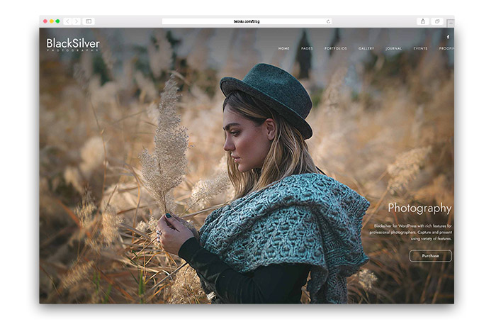 Blacksilver - Plantilla WordPress para Fotógrafo