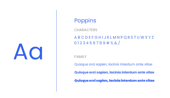 Ejemplos de Tipografía de Poppins