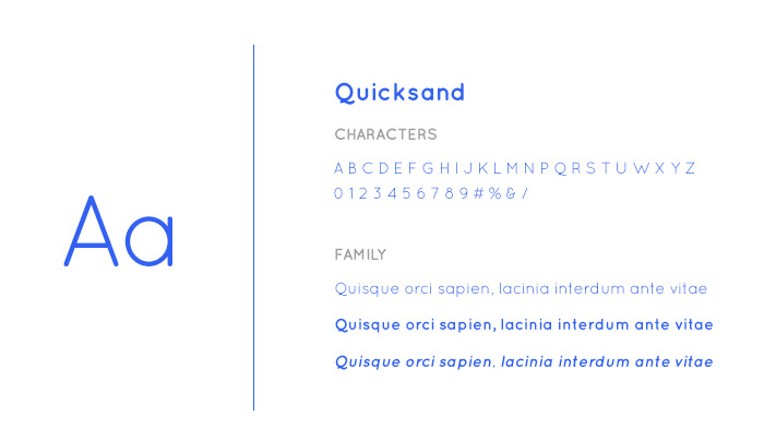 Ejemplos de Tipografía de Quicksand