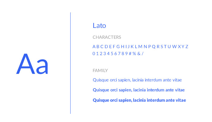 Ejemplos de Tipografía de Lato