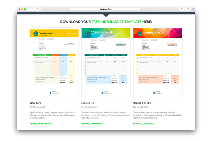 InvoiceBerry for Invoice Templates