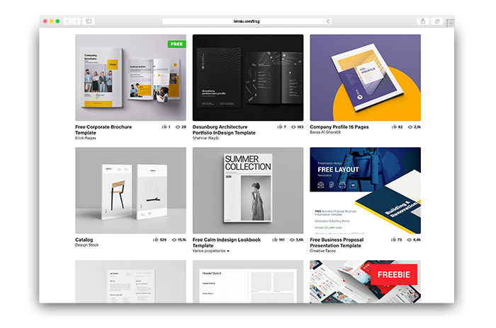 Templates in Behance