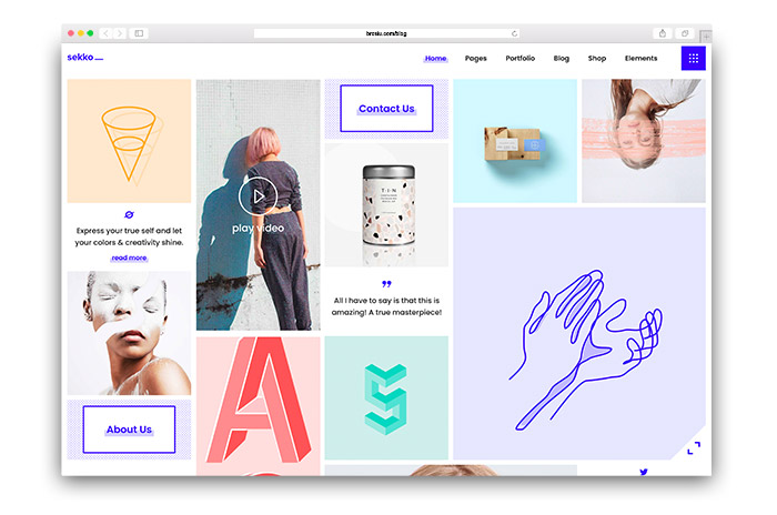 Sekko - Designer Portfolio Theme