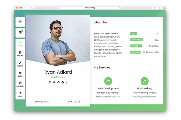 CV Resume Theme