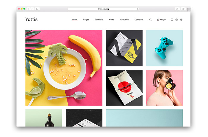 Portafolio Creativo + Tienda en WordPress